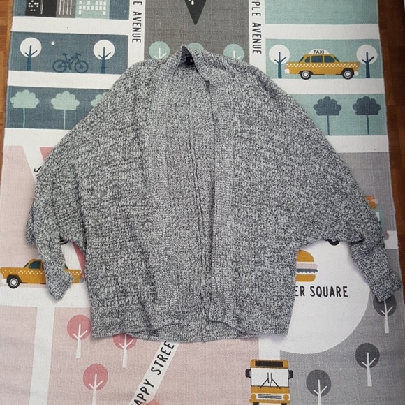 Grey Stitched Textured Cover Up Cardigan - Picture 2 of 4
